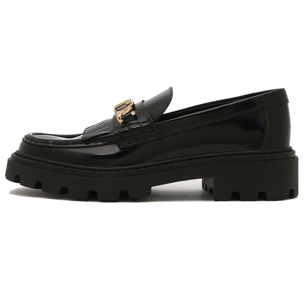 トッズ ローファー オックスフォード フリンジ ブラック レディース