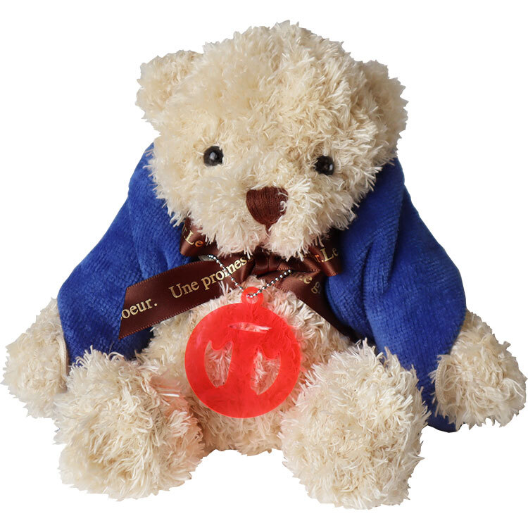 即日対応可＞HugHugテディ ＋ 今治タオル ハンカチ ＋ 蛍光アクリル