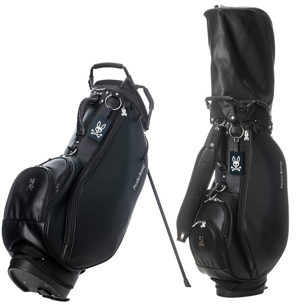 サイコバニー ゴルフ スタンドキャディバッグ ヘッドカバー付き BLACK