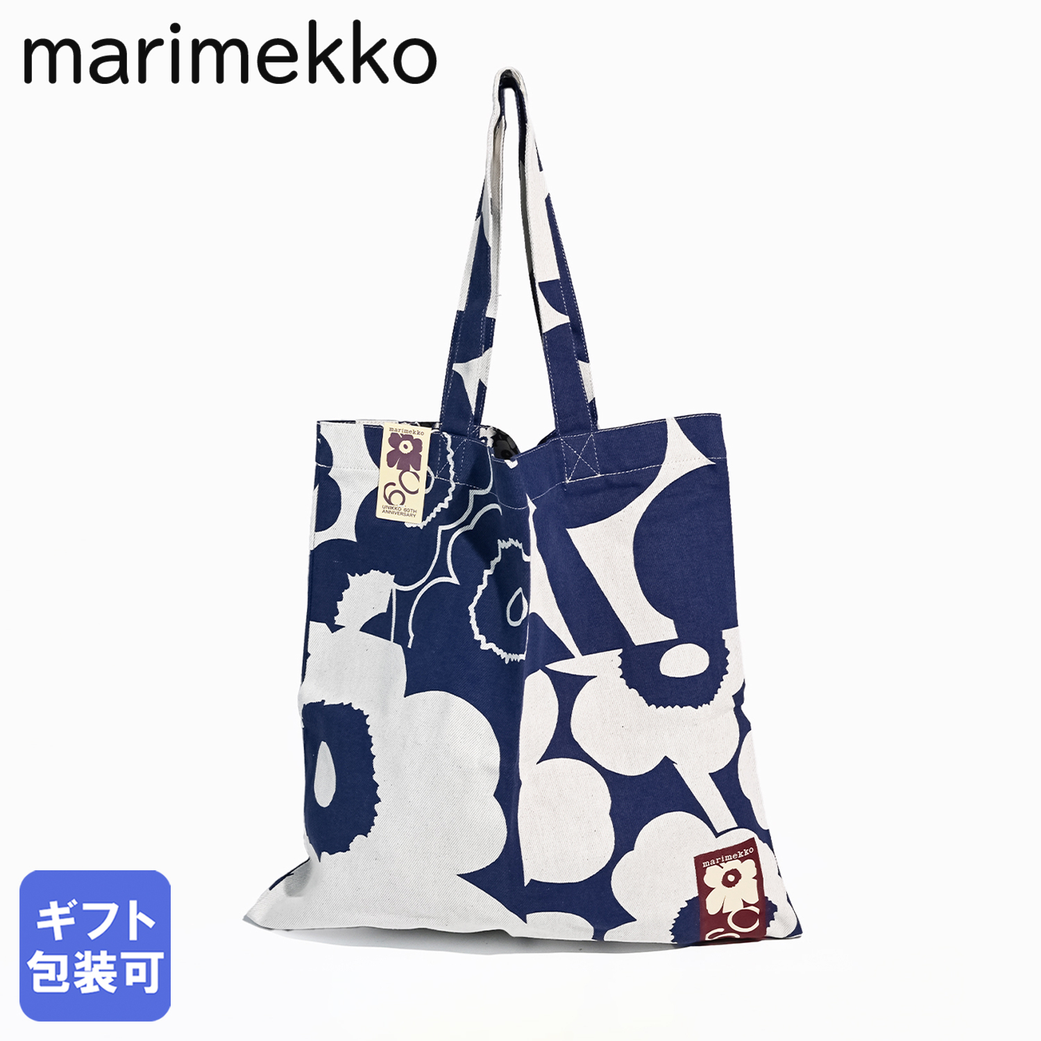 マリメッコ marimekko トートバッグ 60周年記念 ウニッコ コラージュ