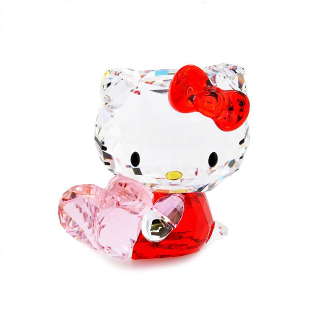 スワロフスキー SWAROVSKI クリスタル フィギュア 置物 Hello Kitty