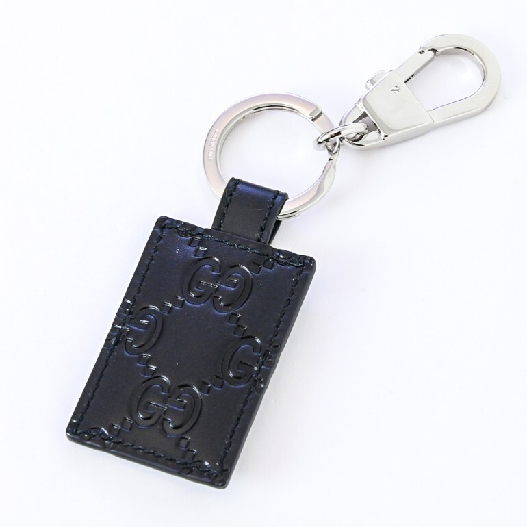 グッチ GUCCI キーリング キーホルダー GGシグネチャーレザー 本革