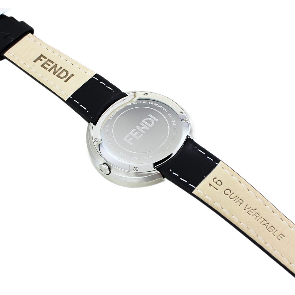 フェンディ レディース 母の日 腕時計 手表 ブラック 革ベルト