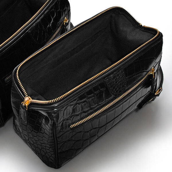 クロコダイル メンズ セカンドバッグ 日本製 ミニダレス ハンドバッグ