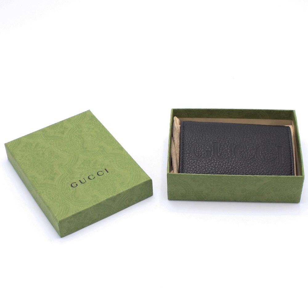 グッチ GUCCI カードケース 739389 0AAAZ 1199 ブラック 内面ブルー
