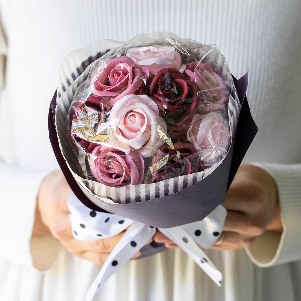 バスフレグランス ローズブーケ -花の入浴剤- シャボンブーケ 卒業