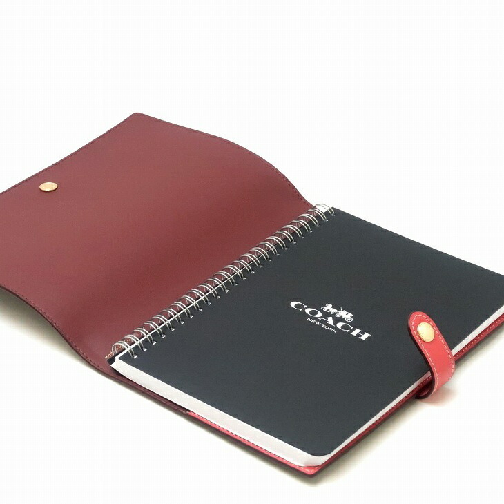 コーチ COACH ブックカバー ノートカバー メンズ ノートブック ノート