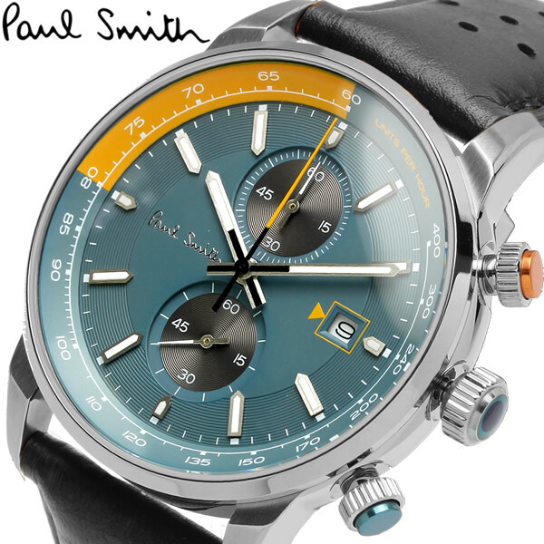 ポールスミス Paul Smith 腕時計 メンズ クロノグラフ 革ベルト 本革
