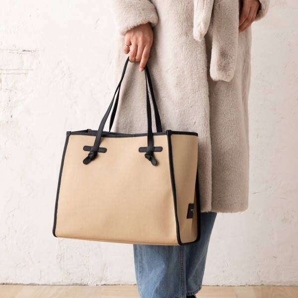 ジャンニキアリーニ トートバッグ マルチェッラ Mサイズ ベージュ