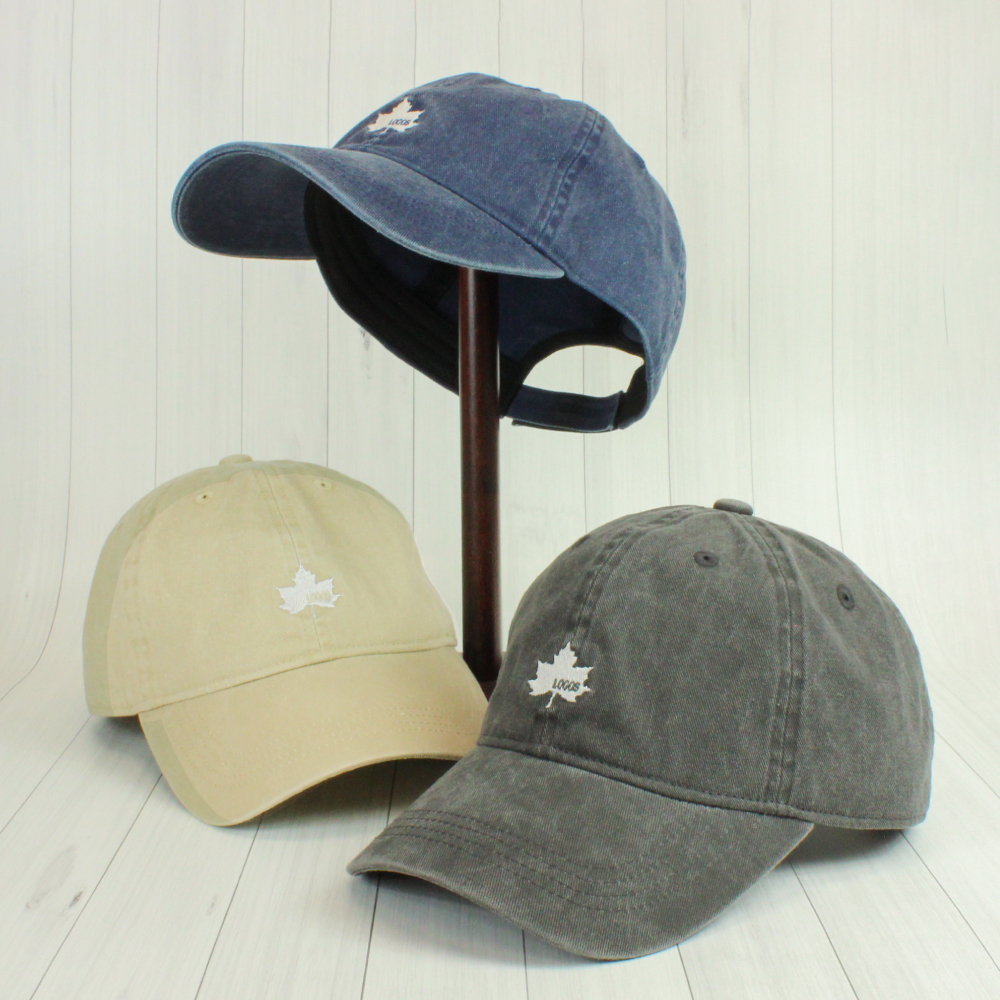 LOGOS キャップ 洗い加工 ヴィンテージ加工 コットン 綿 フリーサイズ