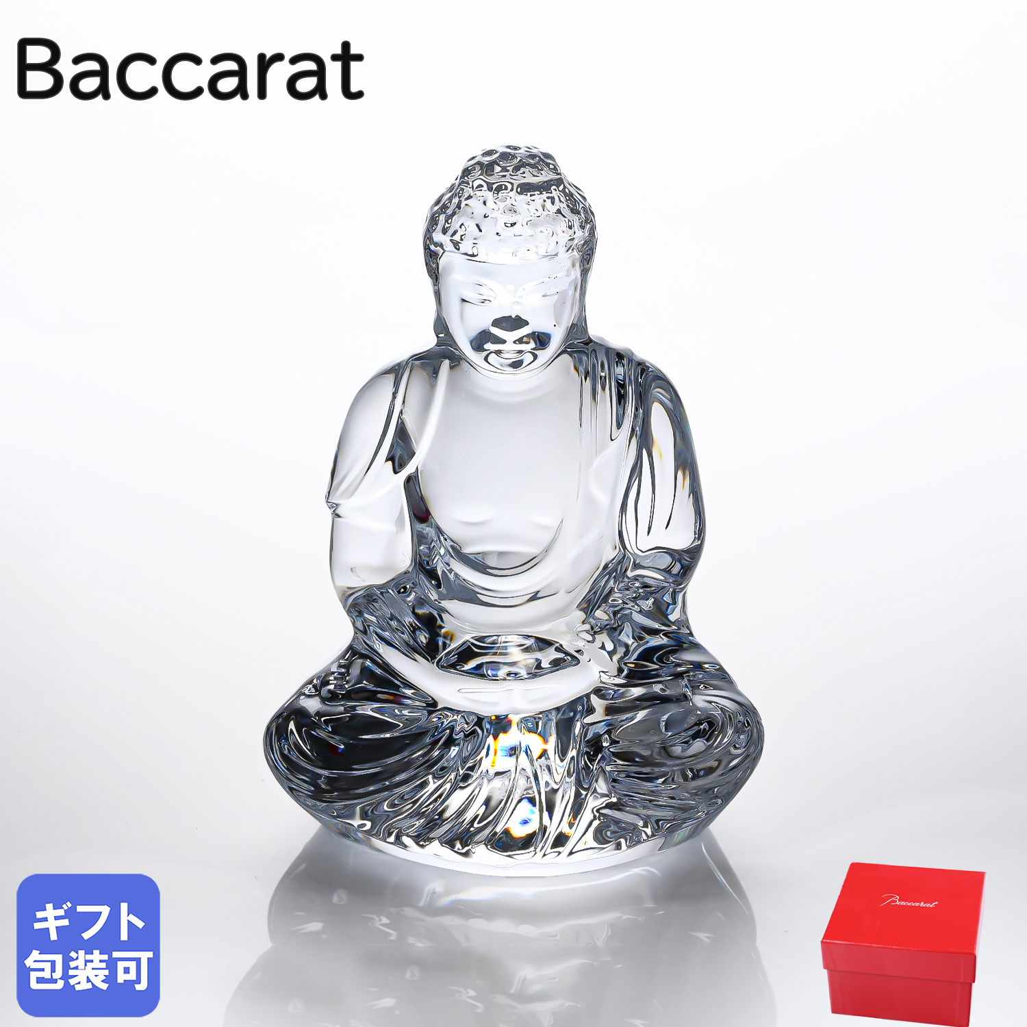 バカラ クリスタルフィギュア ブッダ 仏陀 クリア 2609200 インテリア