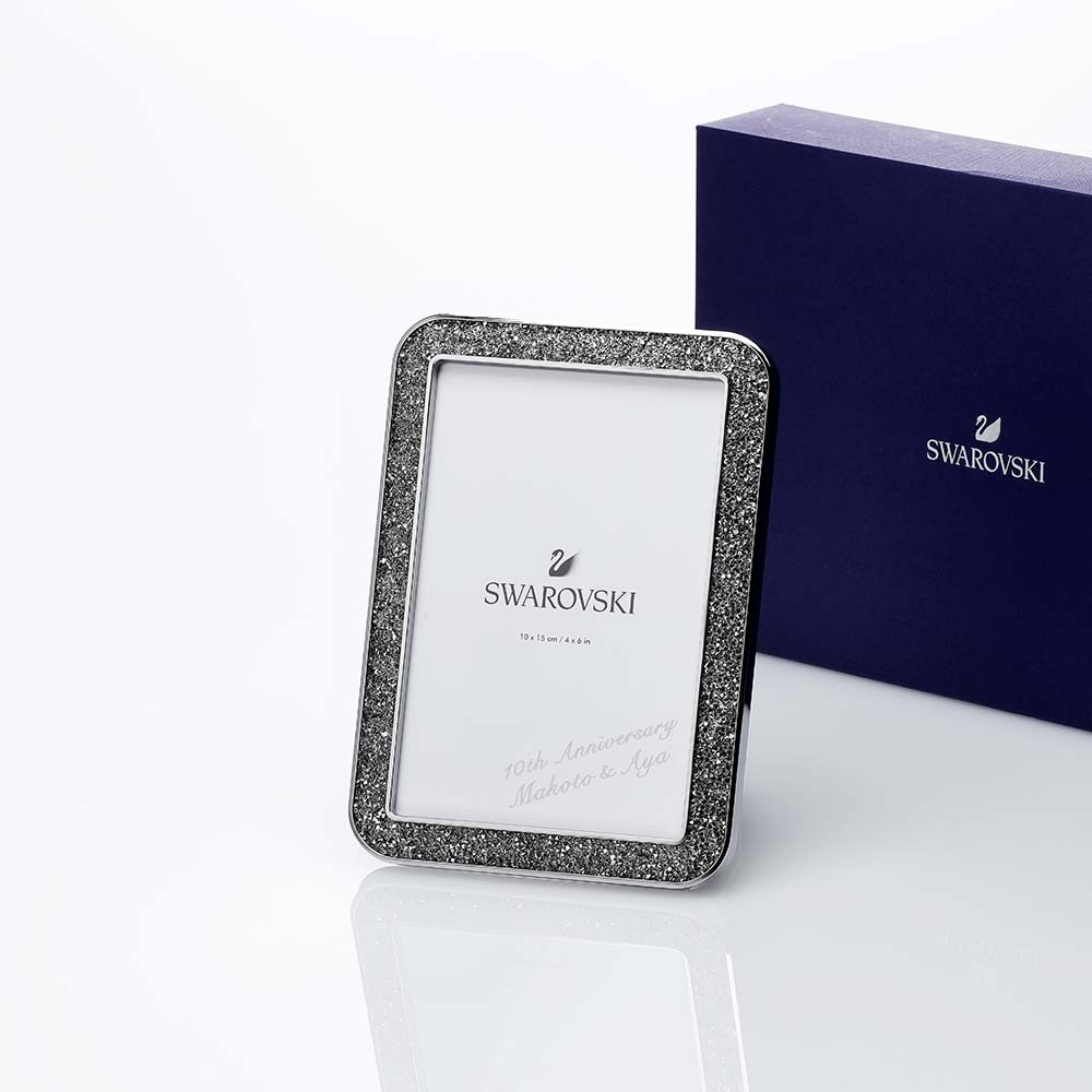 SWAROVSKI スワロフスキー Minera フォトフレーム Sサイズ 名入れ彫刻
