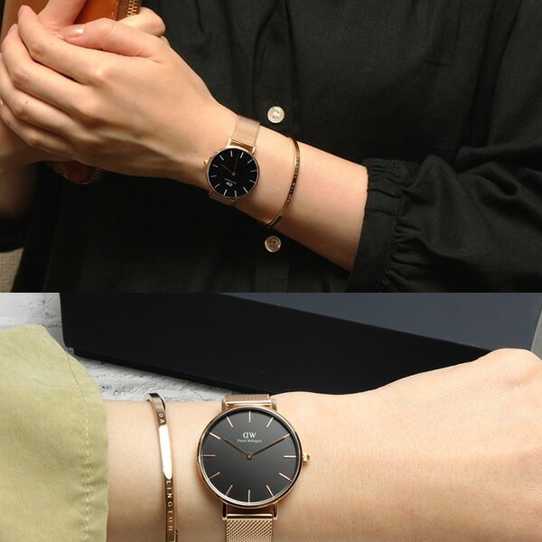 ダニエルウェリントン 腕時計 レディース 32mm メッシュベルト ローズ