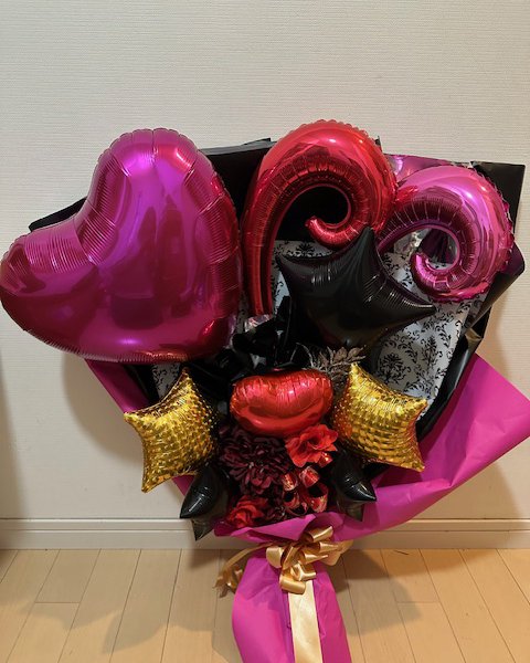 アニバーサリー特大バルーンバンチ 花束 卒業 バルーン花束 卒業式