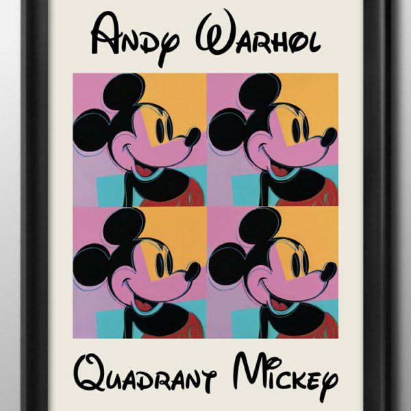 アンディ ウォーホル クラシックミッキー アート A3 サイズ ポスター
