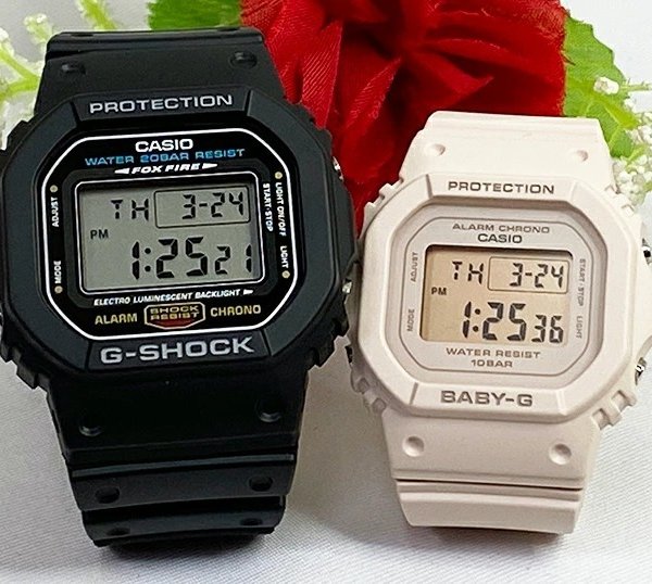 カシオ 恋人たちのGショック ペアウォッチ G-SHOCK BABY-G DW-5600E-1