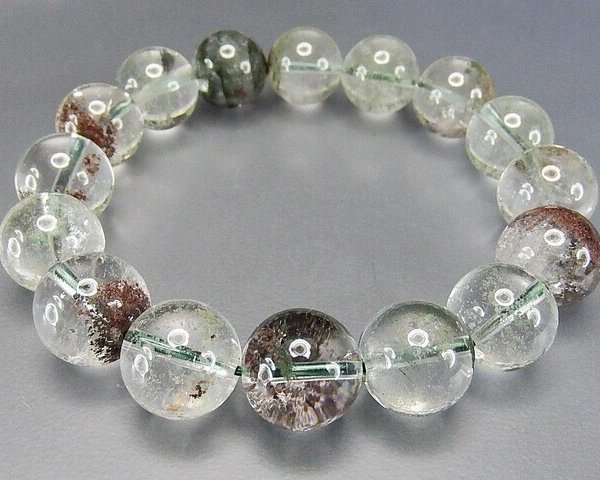ガーデンクォーツ庭園水晶大玉約13mm前後ブレスレット天然石仕事運
