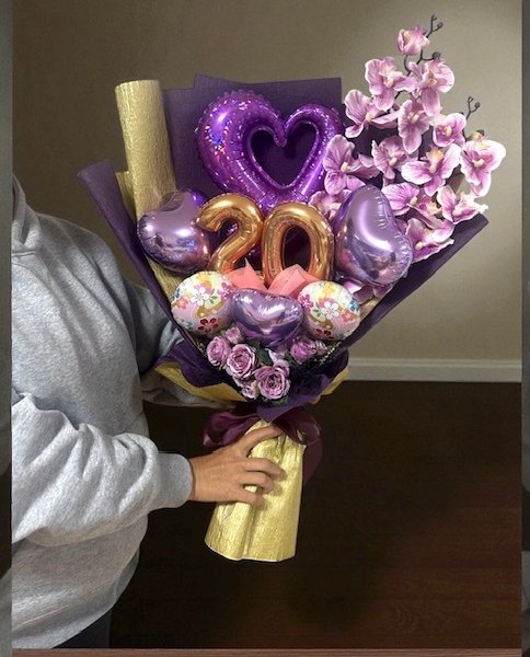 2026年版成人式バルーンバンチ（雅タイプ）バルーン花束 成人式