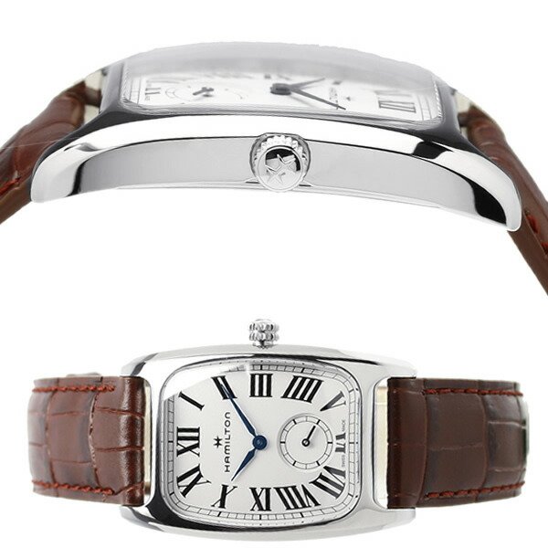 ハミルトン 腕時計 アメリカンクラシック ボルトン レザー ブラウン