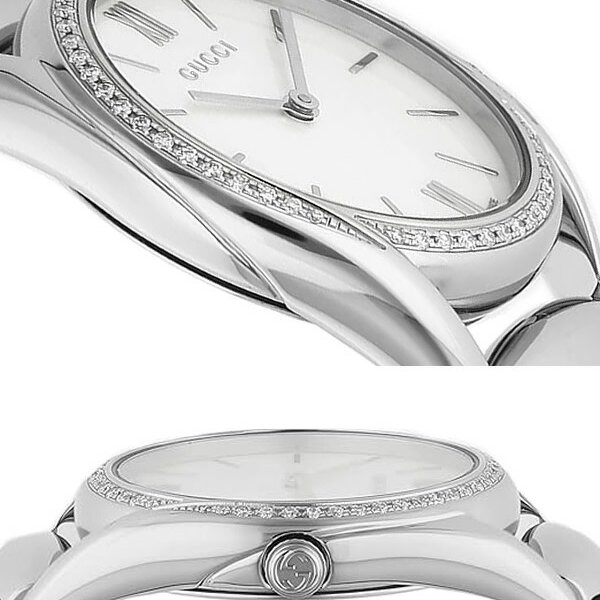 グッチ 時計 レディース GUCCI 腕時計 56P 天然ダイヤモンド 革ベルト