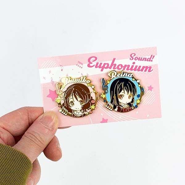 響けユーフォニアム 久美子 麗奈 ピンバッジセット 久美子＆あすか