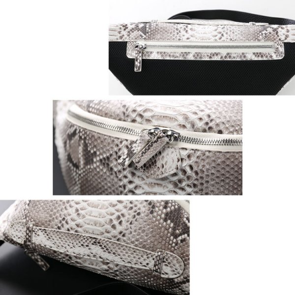 ダイヤモンド パイソン ボディバッグ メンズ きれいめ ファニーパック