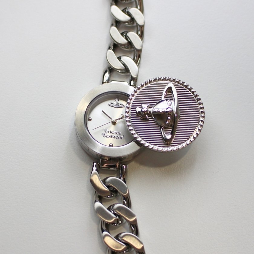 ヴィヴィアン ウエストウッド 腕時計 レディース シルバー チェーン