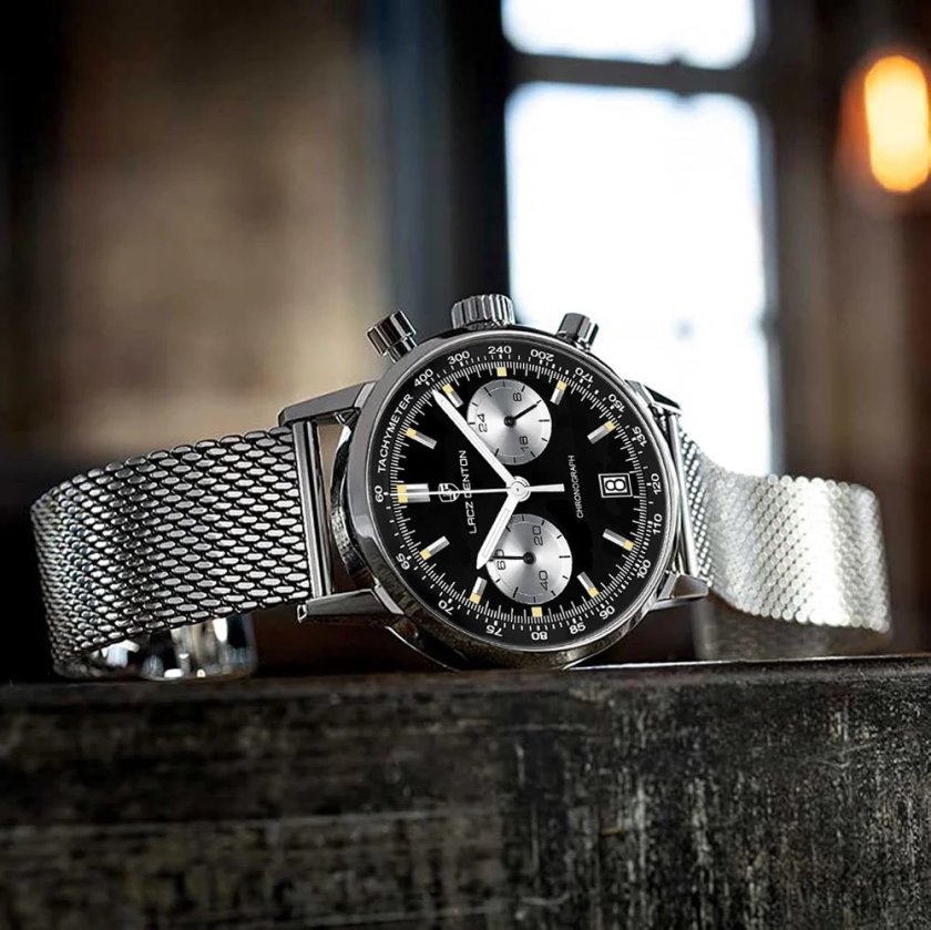 LACZ DENTON メンズ腕時計 メカニカルクォーツ メカクォーツ クォーツ