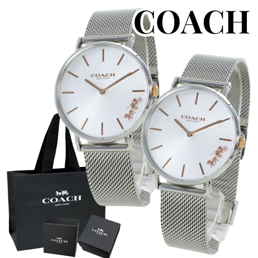 ブランド 紙袋 ショッパー付き ペアボックス付 コーチ ペアウォッチ