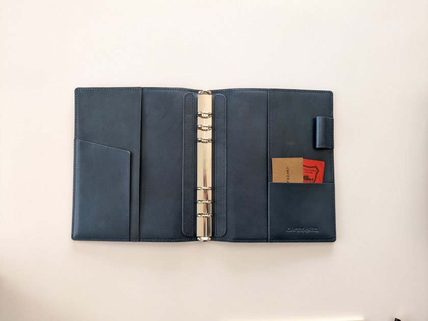 名入れ無料』 システム手帳 バインダー A5 内径20mmリング 本革 【日本