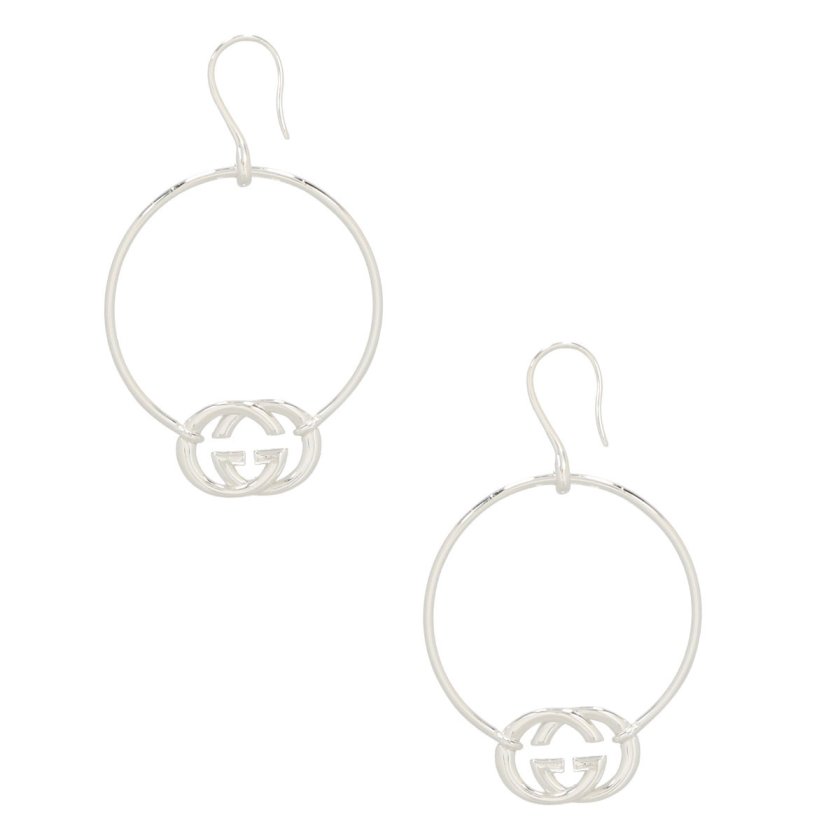 グッチ GUCCI ピアス インターロッキングG 223322-J8400 フックタイプ