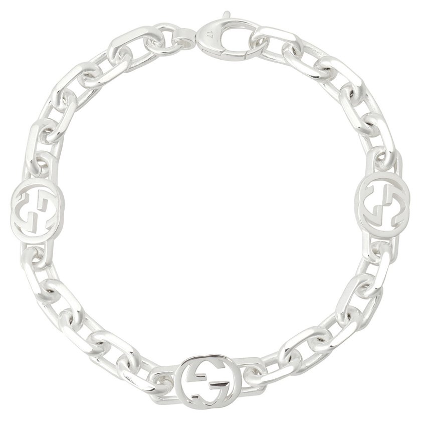 グッチ GUCCI インターロッキングG ダブルG チェーン ブレスレット
