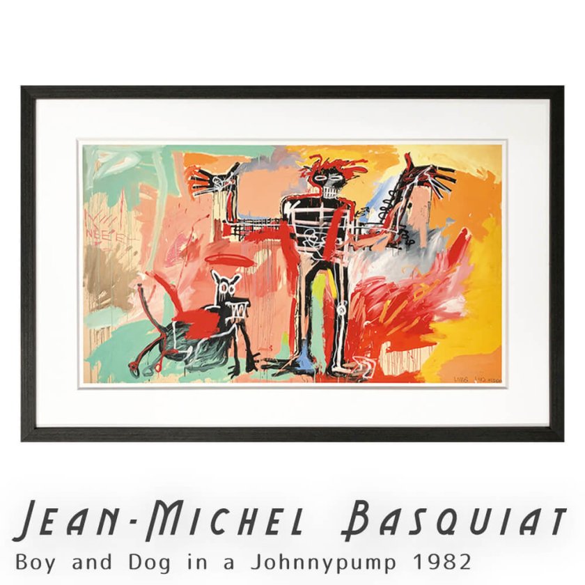 Jean-Michel Basquiat（ジャン ミシェル バスキア） Boy and Dog in a