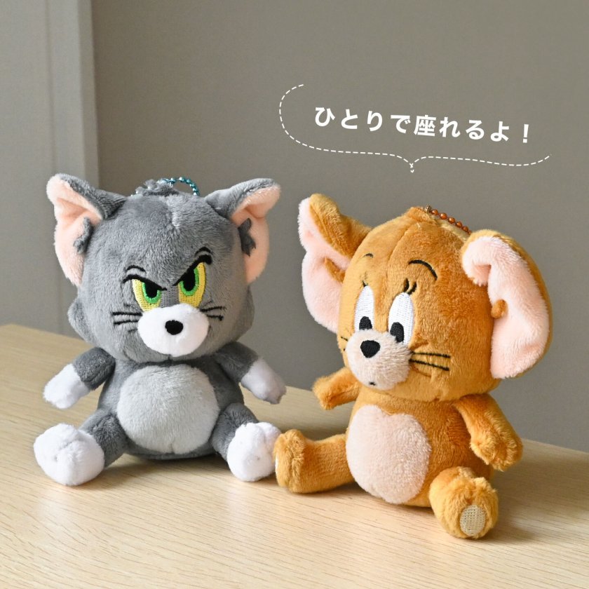トムとジェリー ぬいぐるみ マスコット キーホルダー トム ジェリー
