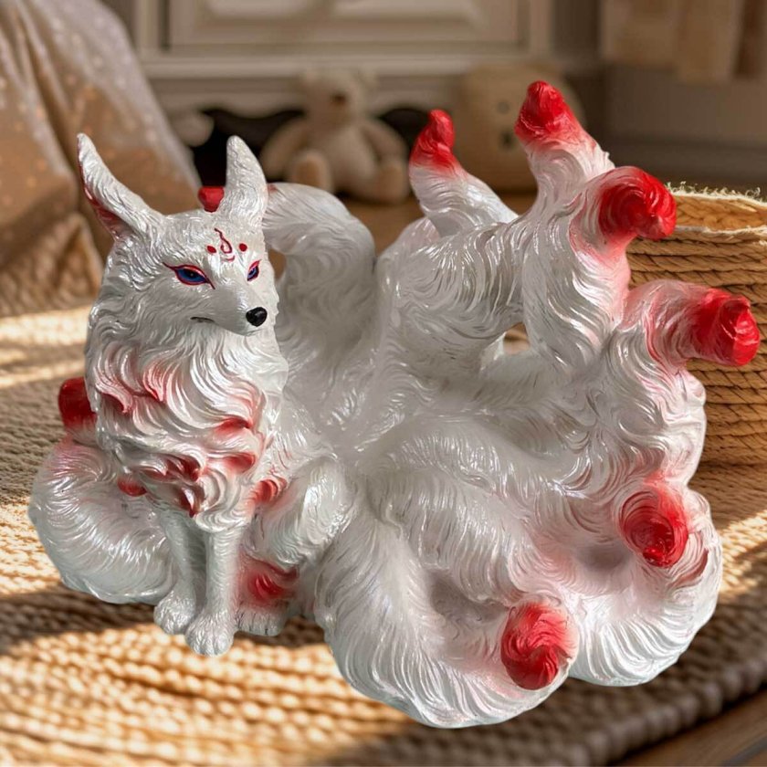 Borders様専 用九尾の狐 フィギュア 置物 幻想系 インテリア 開運 可