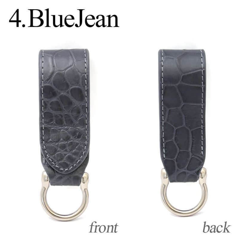 キーホルダー ベルトループ クロコダイル革 送料無料 / レザー