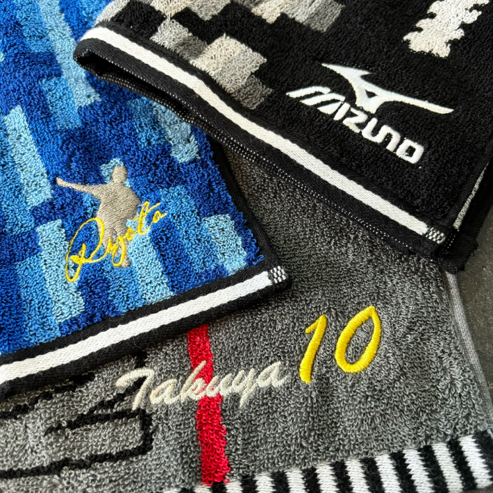 名入れ 刺繍】Mizuno ミズノ フェイスタオル 34×80cm《選べる スポーツ