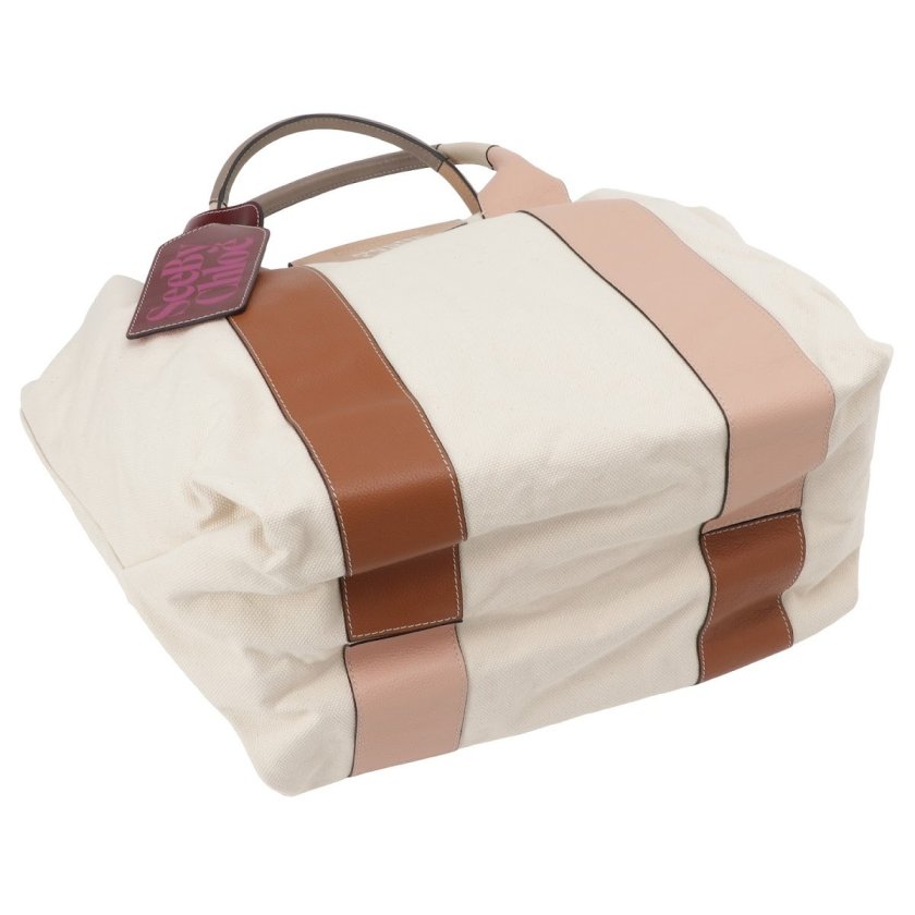 シーバイクロエ See by Chloe バッグ トートバッグ キャンバス レザー