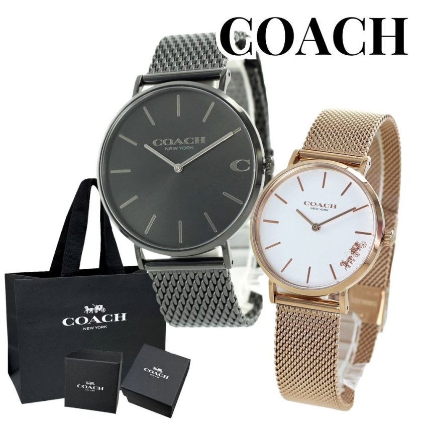 ブランド ショッパー付き ペア価格 2本セット COACH コーチ 腕時計