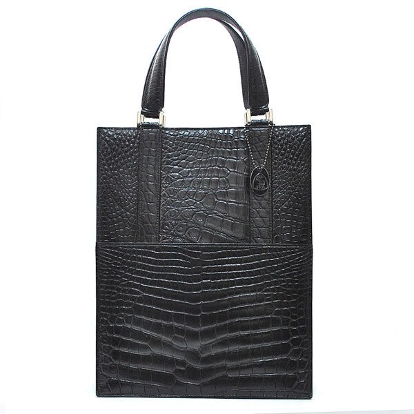 クロコダイル メンズ レディース 縦型 トートバッグ 日本製 バッグ