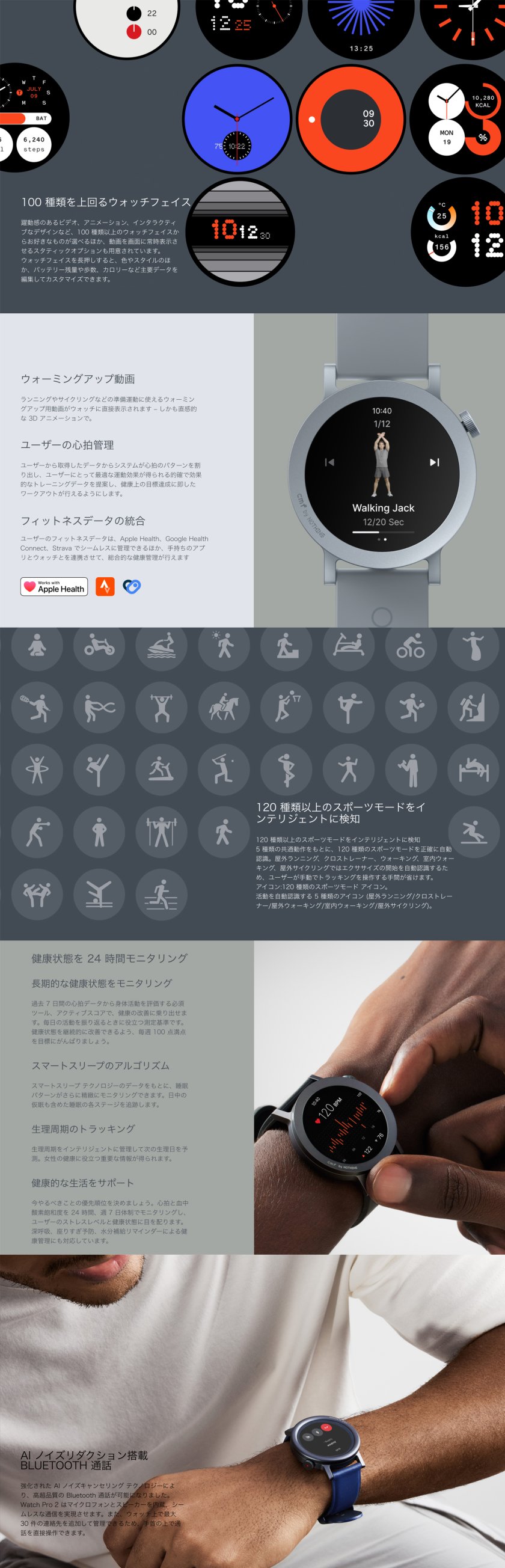 グッドデザイン2024受賞 日本正規代理店 CMF by Nothing Watch Pro 2