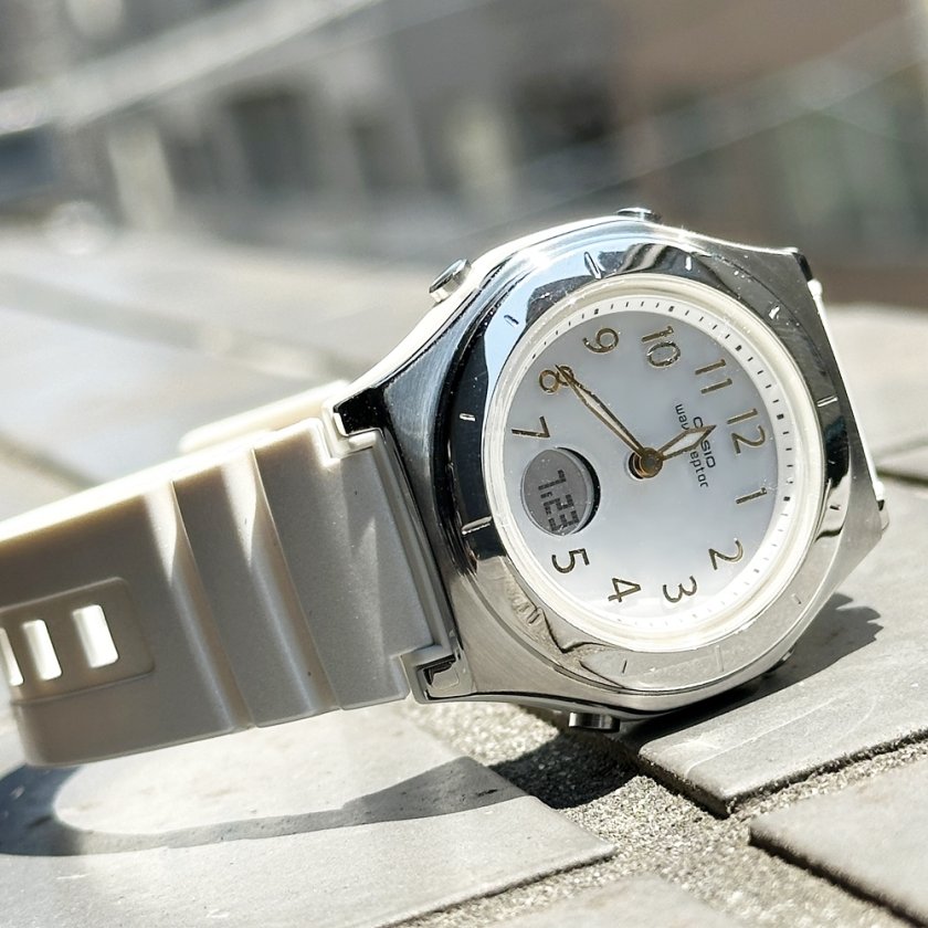 カシオ 電波ソーラー 腕時計 手表 レディース 母の日 ウェーブセプター