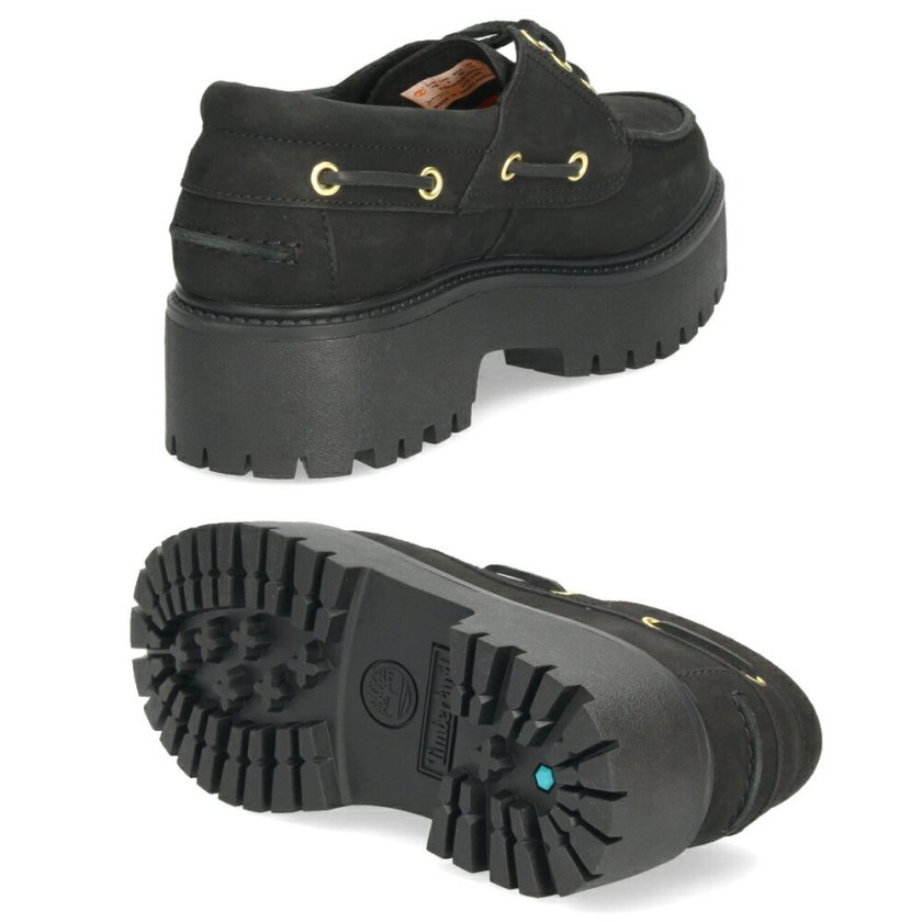 ティンバーランド レディース デッキシューズ モカシン 厚底 本革 靴