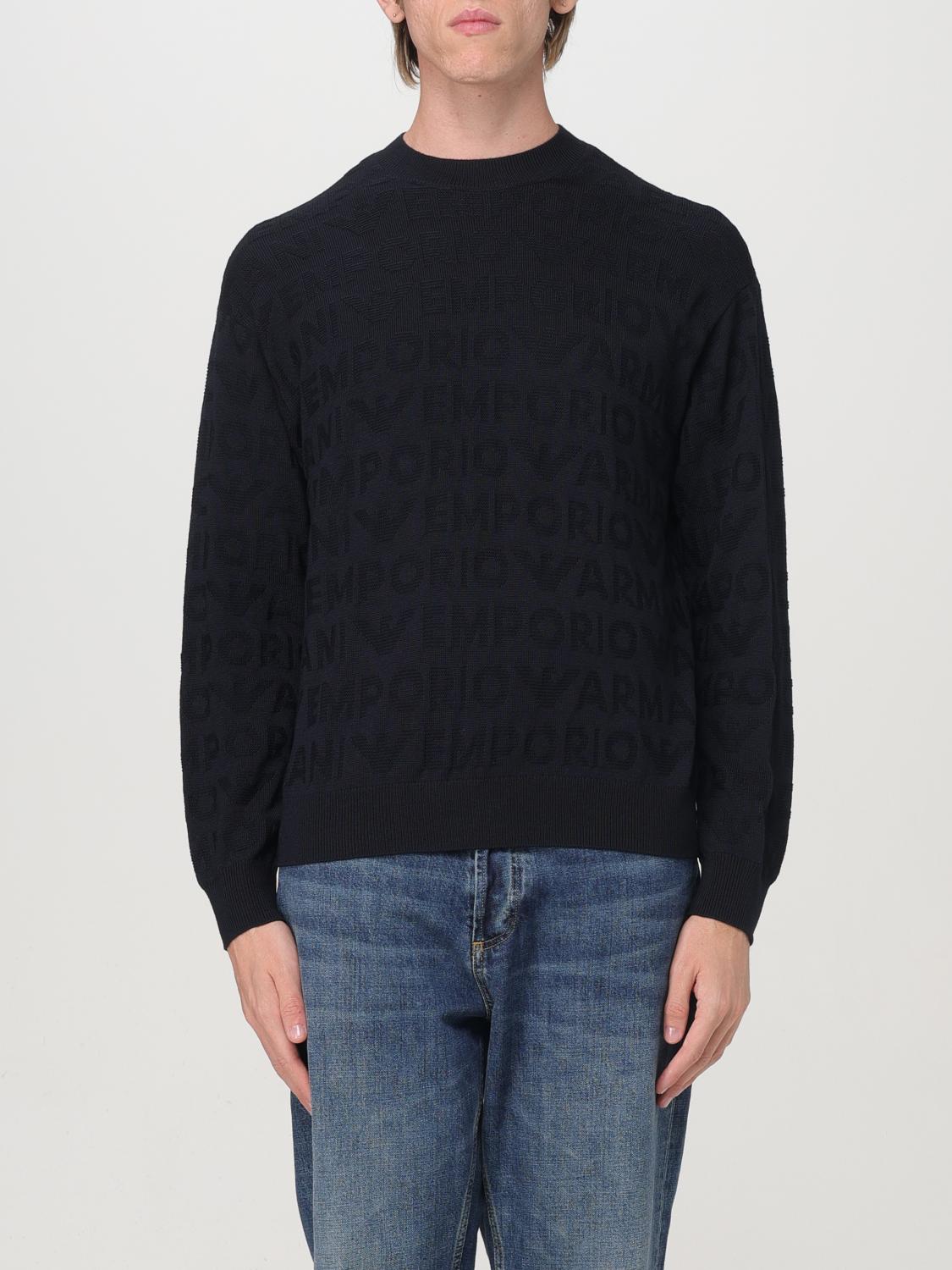 Emporio Armani Sweater men - Blue | 6D1MXK1MJNZ | GIGLIO.COM