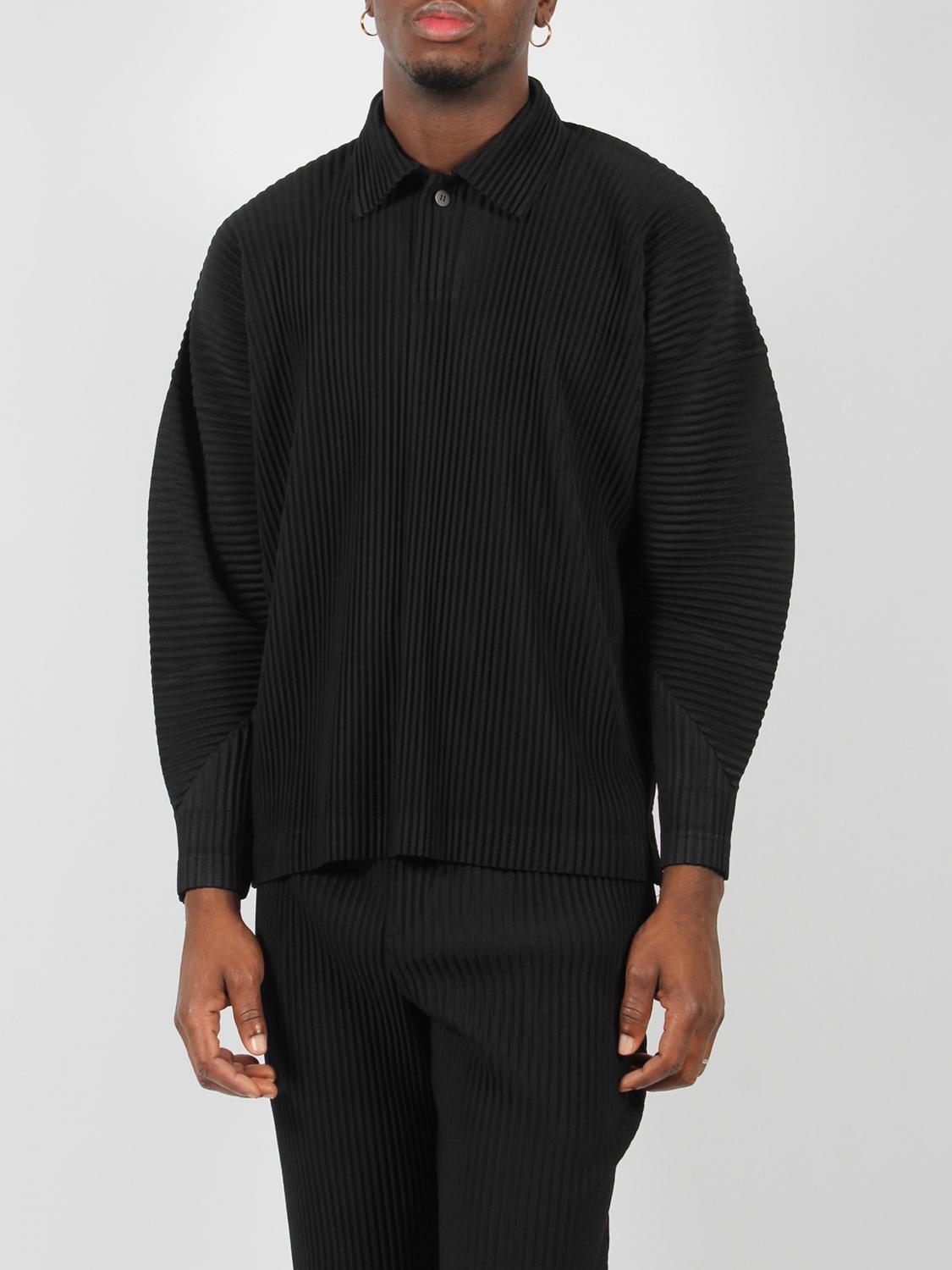 Homme Plisse' Issey Miyake men's shirt - Black | HP48JM118