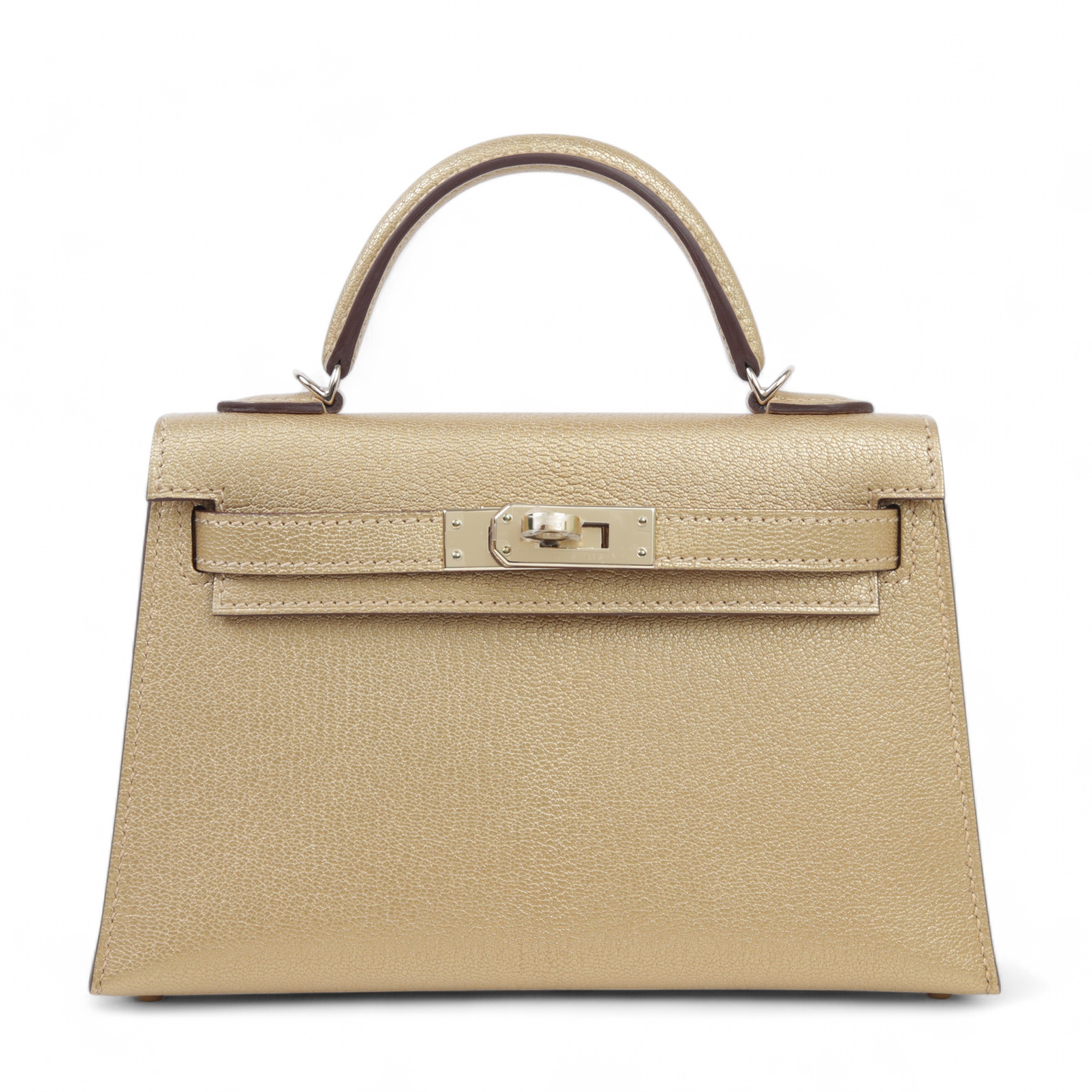 ランク N 新品 HERMÈS エルメス ミニケリー2 ドレ (Y9) シェーブル