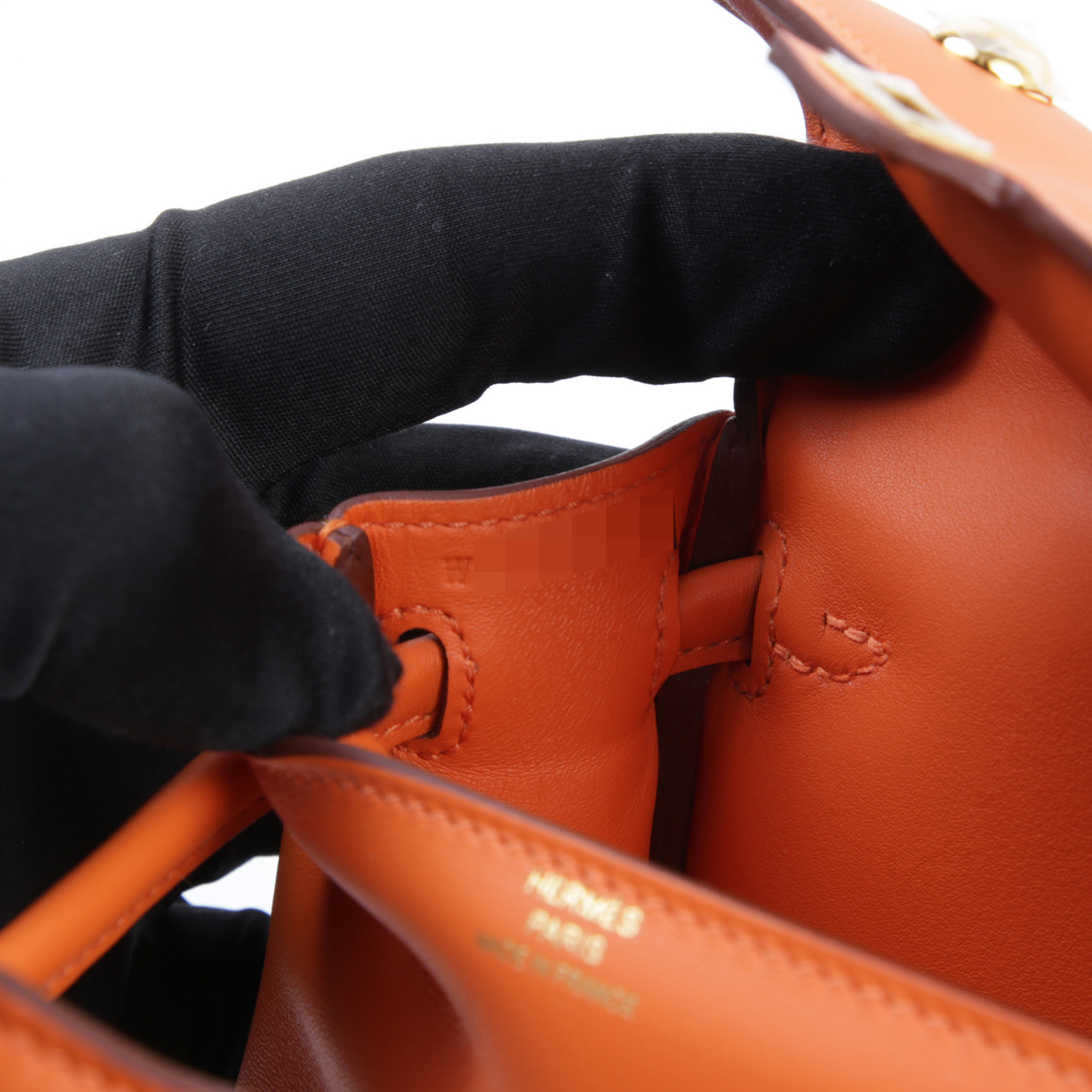 ランク N 新品 HERMÈS エルメス ケリードール オレンジ (93) ローズ