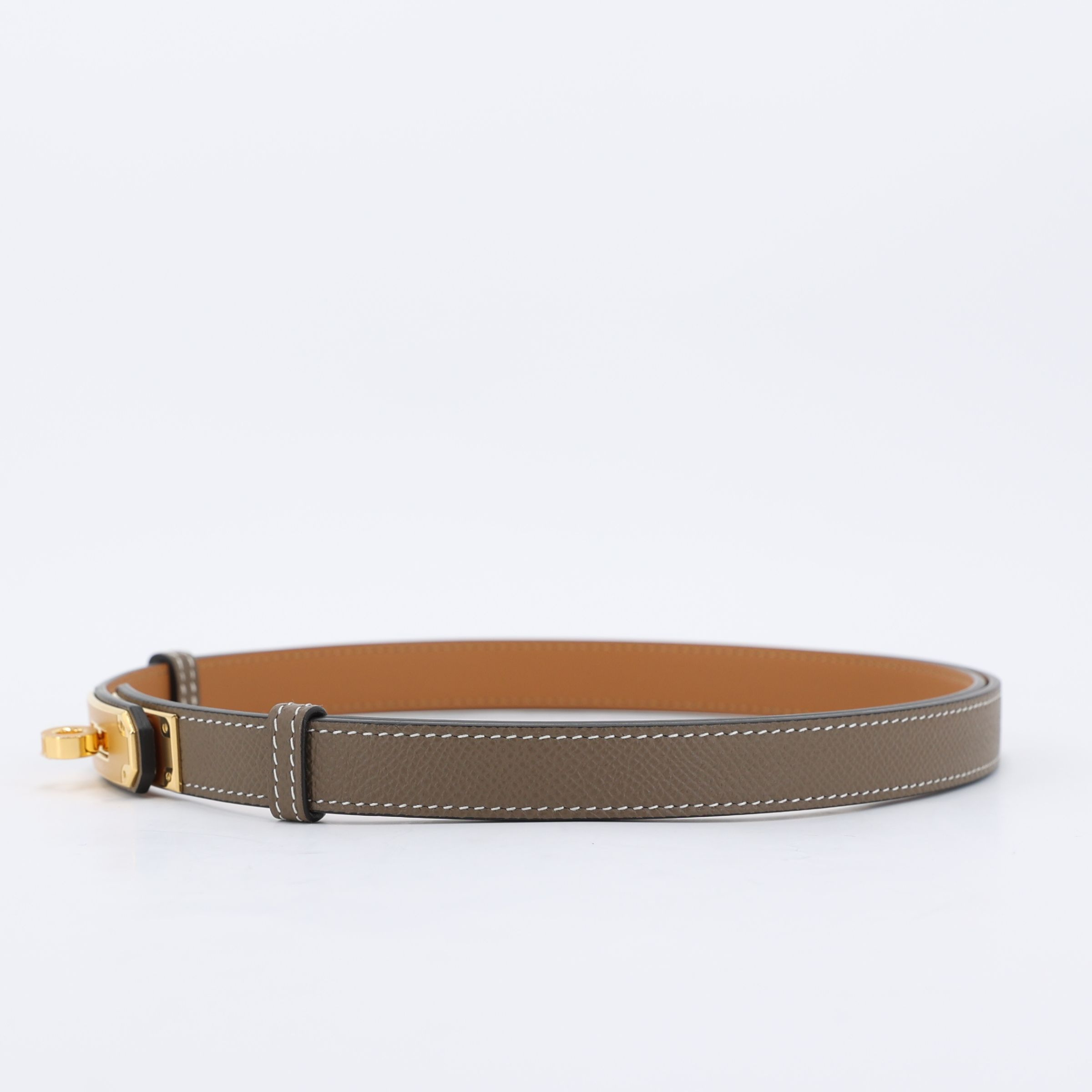 ランク N 新品 HERMÈS エルメス ケリーベルト エトゥープ (18