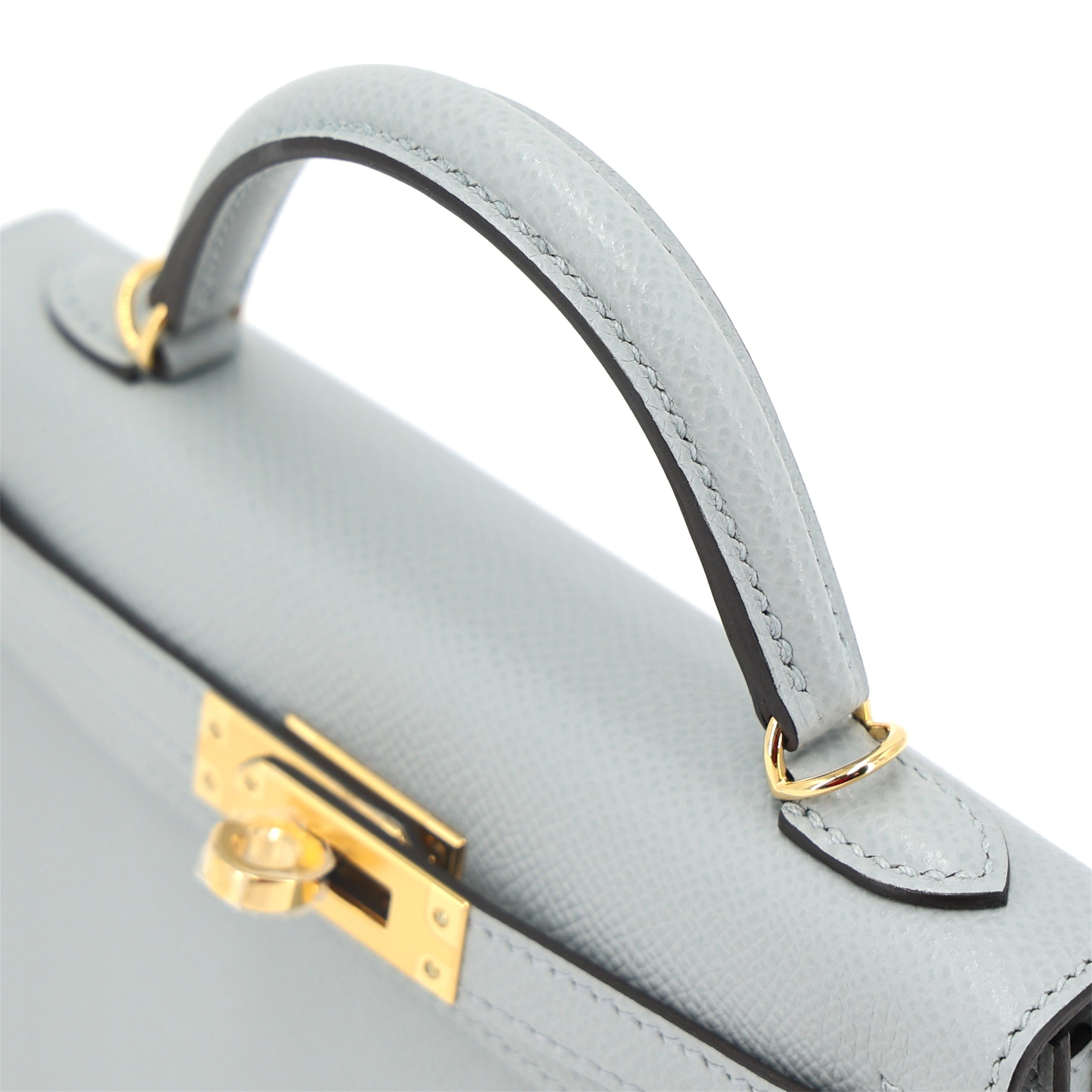 ランク N 新品 HERMÈS エルメス ミニケリー2 ブルーグラシエ (8U