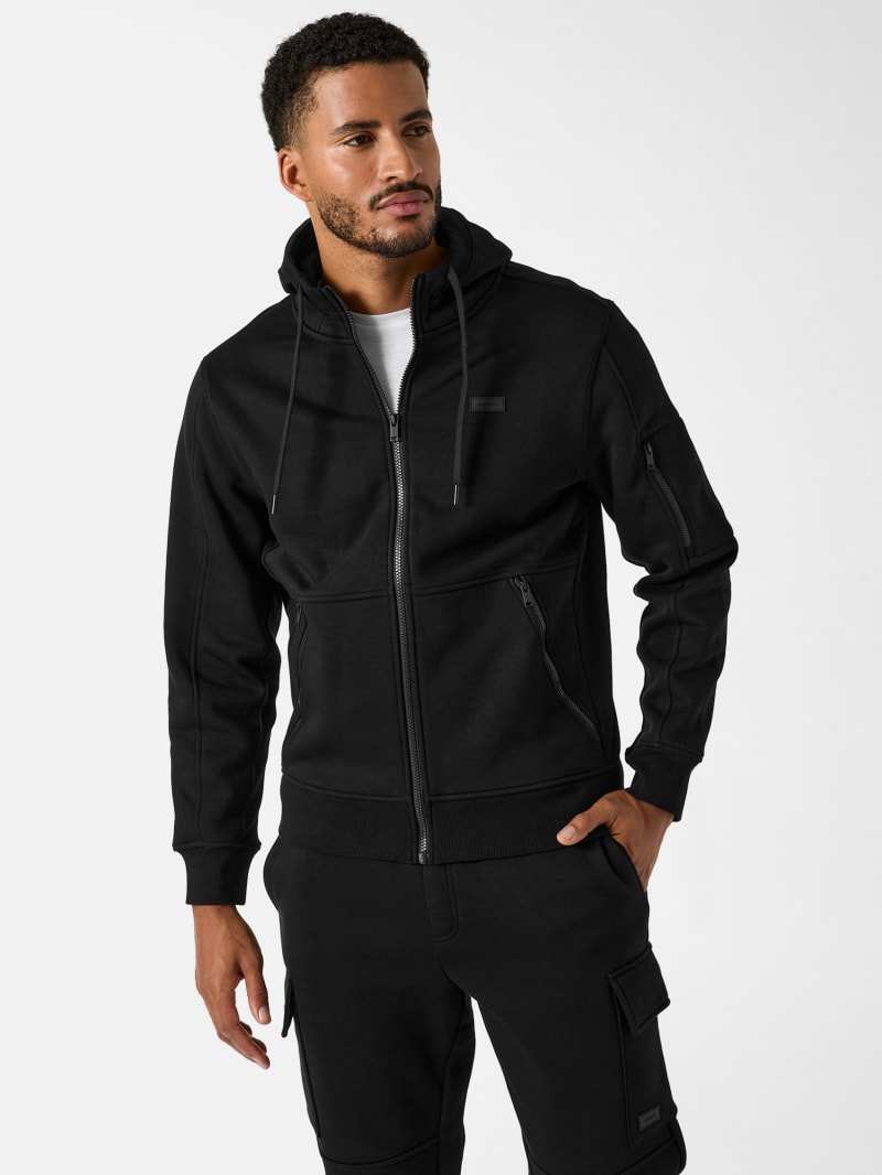 Joel Full-Zip Fleece Hoodie | GUESS Factory
